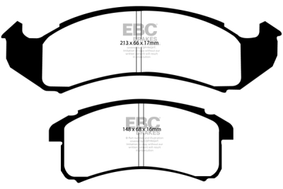 EBC Redstuff | brzdové destičky přední  DP31142C