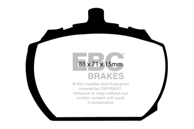 EBC Greenstuff | brzdové destičky přední DP2240