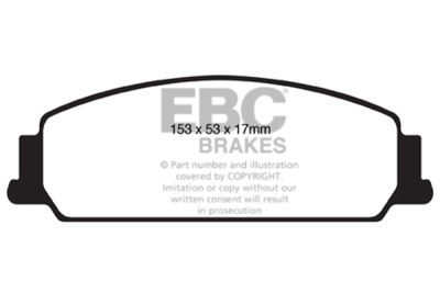 EBC Redstuff | brzdové destičky přední  DP31833C