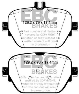 EBC Yellowstuff | brzdové destičky zadní DP42314R