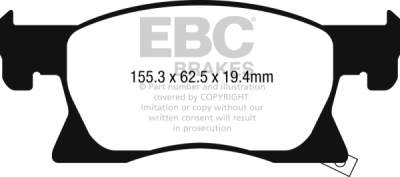 EBC sada brzd PD08KF | destičky Yellowstuff & kotouče Ultimax přední PD08KF687
