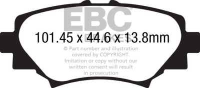 EBC Yellowstuff | brzdové destičky zadní DP42186R