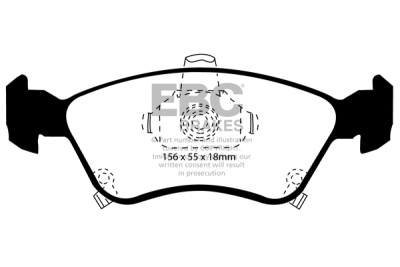 EBC sada brzd PD01KF | destičky Greenstuff & kotouče Standard přední PD01KF1436