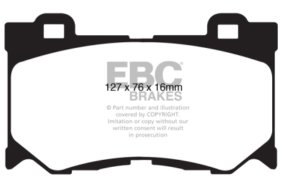 EBC Yellowstuff | brzdové destičky přední  DP41823R