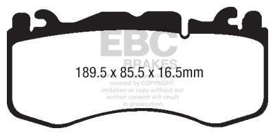 EBC Yellowstuff | brzdové destičky přední DP42174R