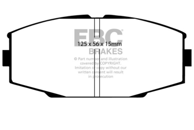 EBC sada brzd PD01KF | destičky Greenstuff & kotouče Standard přední PD01KF1503