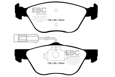 EBC sada brzd PD01KF | destičky Greenstuff & kotouče Standard přední PD01KF020