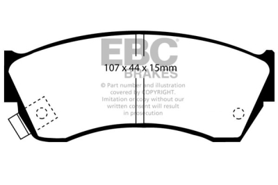 EBC Yellowstuff | brzdové destičky přední  DP4762R