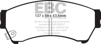 EBC sada brzd PD03KF | destičky Yellowstuff & kotouče Standard přední PD03KF1366