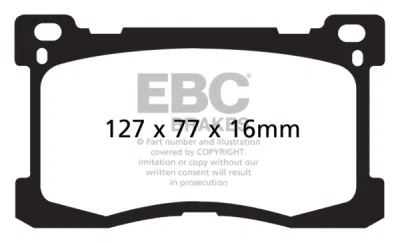 EBC sada brzd PD02KF | destičky Redstuff & kotouče Standard přední PD02KF664