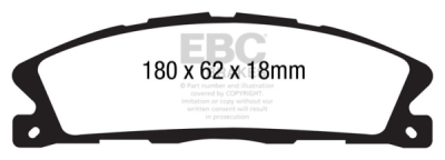EBC Greenstuff | brzdové destičky přední DP21886