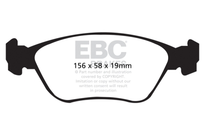 EBC sada brzd PD08KF | destičky Yellowstuff & kotouče Ultimax přední PD08KF524
