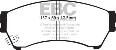 EBC sada brzd PD08KF | destičky Yellowstuff & kotouče Ultimax přední PD08KF590