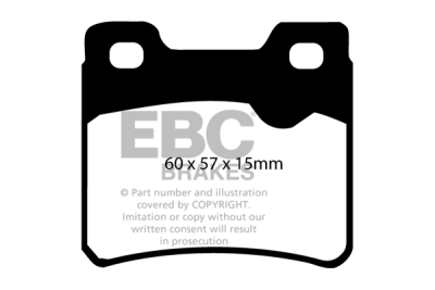 EBC Yellowstuff | brzdové destičky zadní DP4761R