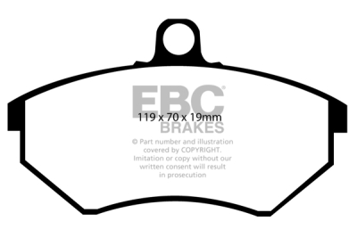 EBC sada brzd PD06KF | destičky Greenstuff & kotouče Ultimax přední PD06KF554