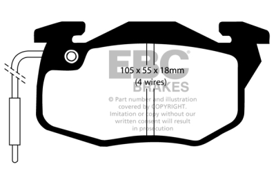 EBC sada brzd PD01KF | destičky Greenstuff & kotouče Standard přední PD01KF401
