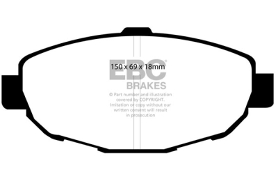 EBC sada brzd PD06KF | destičky Greenstuff & kotouče Ultimax přední PD06KF369