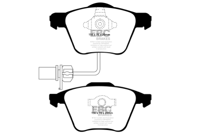 EBC sada brzd PD04KF | destičky Bluestuff & kotouče Standard přední PD04KF484