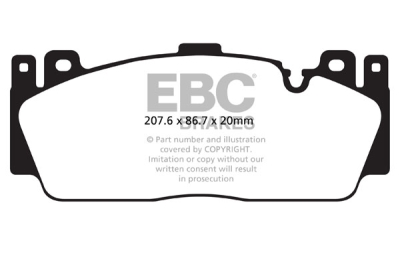 EBC Redstuff | brzdové destičky přední  DP32148C