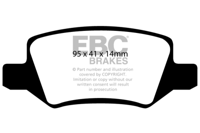 EBC sada brzd PD11KR | destičky Greenstuff & kotouče TurboGroove zadní PD11KR192