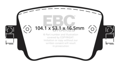 EBC Greenstuff | brzdové destičky zadní DP22201