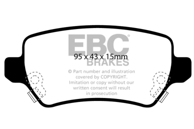 EBC sada brzd PD01KR | destičky Greenstuff & kotouče Standard zadní PD01KR599