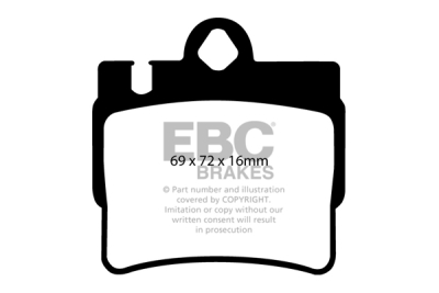 EBC sada brzd PD03KR | destičky Yellowstuff & kotouče Standard zadní PD03KR442
