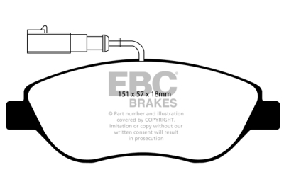 EBC Greenstuff | brzdové destičky přední DP21382/2