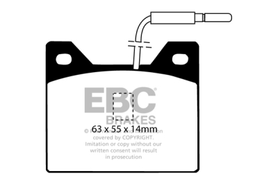 EBC Redstuff | brzdové destičky přední  DP31220C