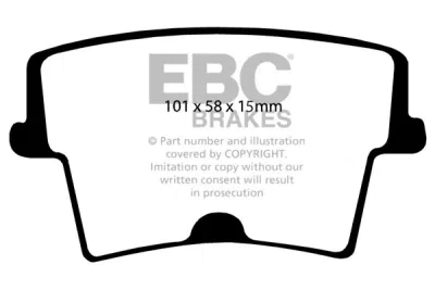 EBC sada brzd PD11KR | destičky Greenstuff & kotouče TurboGroove zadní PD11KR311