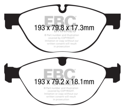 EBC Yellowstuff | brzdové destičky přední DP42191R