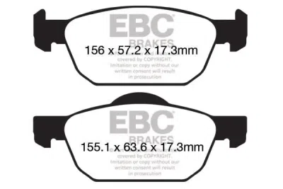 EBC sada brzd PD03KF | destičky Yellowstuff & kotouče Standard přední PD03KF556