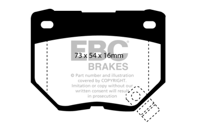 EBC sada brzd PD07KR | destičky Redstuff & kotouče Ultimax zadní PD07KR150