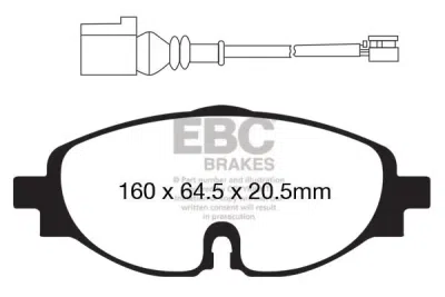 EBC sada brzd PD01KF | destičky Greenstuff & kotouče Standard přední PD01KF105