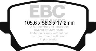 EBC Yellowstuff | brzdové destičky zadní DP42278R