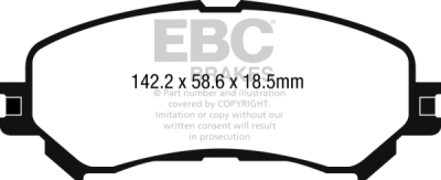 EBC Yellowstuff | brzdové destičky přední  DP42272R