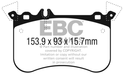 EBC Yellowstuff | brzdové destičky přední DP42311R