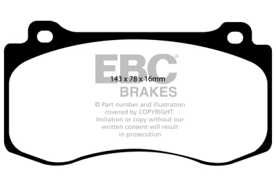 EBC Redstuff | brzdové destičky přední  DP31764C