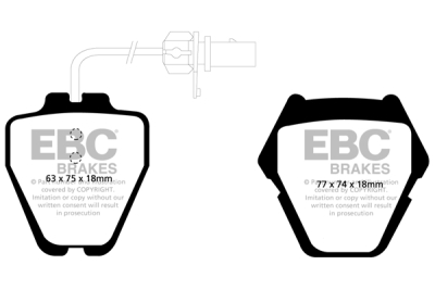 EBC Yellowstuff | brzdové destičky přední  DP41348R
