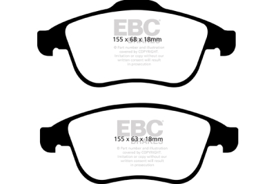 EBC sada brzd PD06KF | destičky Greenstuff & kotouče Ultimax přední PD06KF517