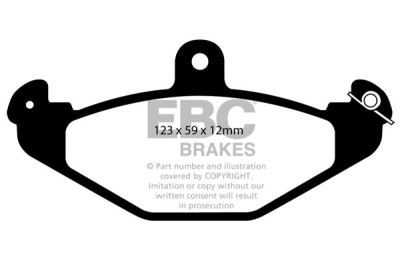 EBC sada brzd PD05KR | destičky Orangestuff & kotouče Standard zadní PD05KR555