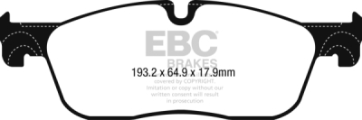 EBC Redstuff | brzdové destičky přední DP32251C