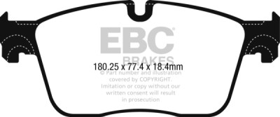 EBC Redstuff | brzdové destičky přední DP32253C