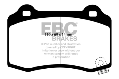 EBC sada brzd PD04KR | destičky Bluestuff & kotouče Standard zadní PD04KR349