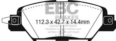 EBC Greenstuff | brzdové destičky zadní DP23071