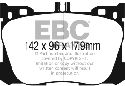EBC Greenstuff | brzdové destičky přední DP23070