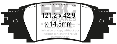 EBC Greenstuff | brzdové destičky zadní DP23080