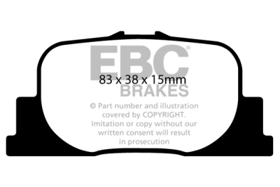 EBC Greenstuff | brzdové destičky zadní DP21456