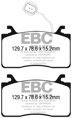 EBC Yellowstuff | brzdové destičky přední  DP42325R