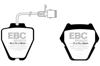 EBC sada brzd PD01KF | destičky Greenstuff & kotouče Standard přední PD01KF135